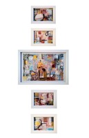 Serie mini Nº 3. 5 piezas 1 de 20x30 y 4 de 9x13 - 120€