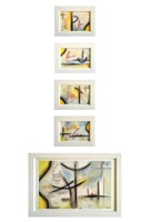 Serie mini Nº 12. 5 piezas 1 de 20x30 y 4 de 9x13 - 120€