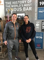 Coach Michael Bachmann und ich nach meinem ersten Auffrischungskurs.