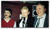 Spilling på Shalimar Garden i 1991. Erling Jensen, Alf Egil Erland og Bernt Arild Immerstein.