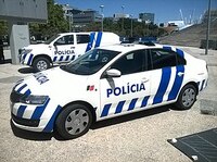 Polizeiauto Portugal