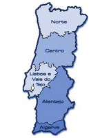 Portugal Karte Regionen