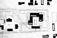 (Illustrasjon 2 - Byggkunst 1/74) Tiltenkt situasjonsplan 1:2000