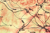 Výřez z první české mapy z roku 1930