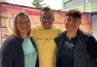 Andika mit Irene und JP Madge im Outdoor Steffisburg