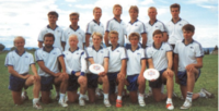 Oslon MM-pronssijoukkue 1990: ylärivissä Jukka Lång, Mika Punkari, Jari Mäkinen, Johan Rinne, Hartti Suomela, Juha Jalovaara, Timo Vaskio. Alarivissä Pekka Ranta, Eero Alperi, Marko Kankkunen, Pasi Pesonen, Raine Lamberg, Johannes Ervamaa, Matti Suurnäkki, Jouni Manninen.