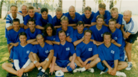 Toistaiseksi viimeinen avoimen sarjan mitalijoukkue 1996 Ruotsin MM-kisoissa. Ylärivissä Raine Lamberg, Mika Niemenmaa, Ville Nevalainen, Olli Suurnäkki, Sami Holopainen, Ari Repo, Tomi Bruns, Tommi Lehto, Petri Jääskeläinen, Pekka Ranta. Keskellä Juha Hirvonen (R.I.P.), Timo Vaskio, Jere Manninen, Sakari Karvonen, Matti Suurnäkki, Jaakko Taivalkoski, Hannu Saarinen. Alhaalla Tuomo Jalovaara, Toni Asikainen, Juha Jalovaara, Hartti Suomela ja Timo Kuusakoski.