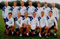 Euroopan mestarit vuosimallia 1997. Ylärivissä Ville Haaramo, Toni Asikainen, Ville Nevalainen, Tuomo Jalovaara, Olli Suurnäkki, Tommi Lehto, Juha Jalovaara. Alarivissä Ville Varo, Petri Jääskeläinen, Antti Häkkilä, Olli Kontiainen, Hannu Saarinen ja Hartti Suomela.