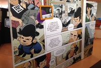 À cause du virus, les bulles de bandes dessinées ont mué en planches géantes.
