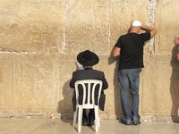 Le célèbre Mur des lamentations dans la vieille ville de Jérusalem.