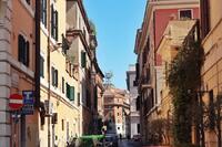 Le quartier de Trastevere lors des rares rayons de soleil de la semaine.