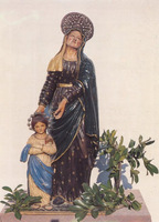 La statua di Sant'Anna che si venera in Pozzilli (IS)