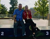 Patócs Béla vezetőedző és Nagy Emma