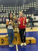 Hanna és edzője Kosztopulosz Beatrix