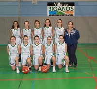 U18 filles et leurs coach Aurélie