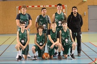 U17M équipe 2 et le coach Julien