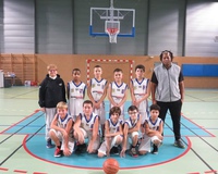 U13 M équipe 2 et les coachs Ninou et Martial
