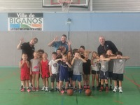 Les baby's et leurs coachs Ingrid Cisco et benoît