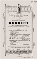 Concert programme, Vesna auditorium (1899) © Moravian Museum