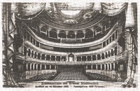Auditorium of the Municipal (today's Mahen) Theatre, historical postcard © archiv JZ