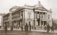 The Municipal (today's Mahen) Theatre, historical postcard © archiv JZ