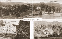 Bílovice nad Svitavou, historical postcard © archive JZ