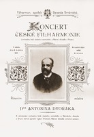 Program koncertu České filharmonie v Besedním domě 8. 5. 1897 za řízení Antonína Dvořáka © Moravské zemské muzeum