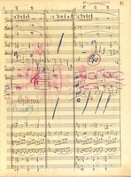 The second copy of the score for the opera Káťa Kabanová transcribed by František Nešuta © Moravian Museum