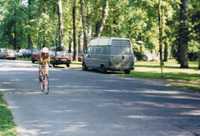 Pyöräilyosuutta Väinölänniemellä (Kuopio).