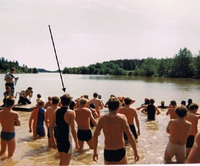 Ensimmäinen triathlon -kilpailu edessä Somerolla -87!