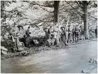 Duitse soldaten aan de Dreyenseweg