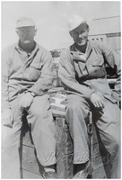 Met vriend Walter Alperstedt in Kasfareet in maart 1948