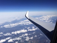 Křídlo bizjetu ve FL420, vzpomínka na časy flight testů