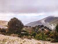 Národní park Llogara, pohled na jihozápadní pobřeží