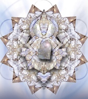 Mandala Arcanjo Metatron e Quartzo Transparente por Jane Marin