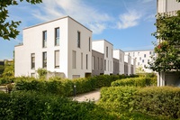 grondgebonden woningen in een stedelijke omgeving