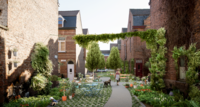 Visualisatie van geplande werken in Gent met ontharding voor infiltratie en om hitte-eilandeffect aan te pakken (ill. blauwgroenvlaanderen.be)