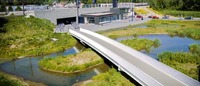 bufferbekken aan het station van Liedekerke