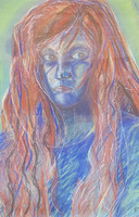Peili, 1991, kuivapastelli