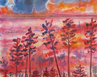 Neva, 2018, akvarelli