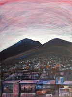 Vesuvius, 2020, akryyli paperille
