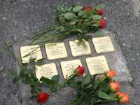 prvních sedm kamenů Stolpersteine v Čáslavi