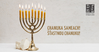 Přejeme vám ŠŤASTNOU CHANUKU, která začne dnes podvečer podvečer a potrvá krásných 8 dní. We wish everyone HAPPY HANUKKAH which starts today in the evening and lasts for wonderful 8 days.