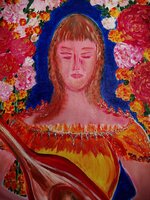 Píle (Hudebnice), 65/54 cm, acryl