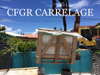 Livraison de la pierre sur le chantier