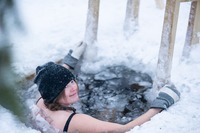 Wilda taking an ice bath, photografer: Max