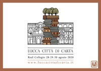 Logo di Lucca Città di Carta realizzato da Alice Walczer Baldinazzo