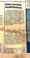 Ilmoitus Karkkilan Seudussa 10.3.1981