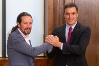 Pedro Sanchez encabeza el gobierno imperialista de España junto a Pablo Iglesias de Podemos