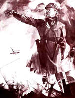 León Trotsky, por Yury Annenkov